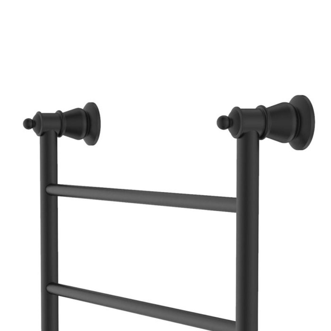 Fienza Lillian Heated Towel Rail 9 Bars 600 X 1208 X 95mm - Matt Black