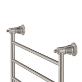 Fienza Lillian Heated Towel Rail 4 Bars 600 X 458 X 95mm - Brushed Nickel