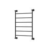 Fienza Lillian Heated Towel Rail 6 Bars 600 X 808 X 95mm - Matt Black