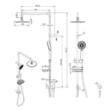 Michelle Multifunction Rail Fienza Shower