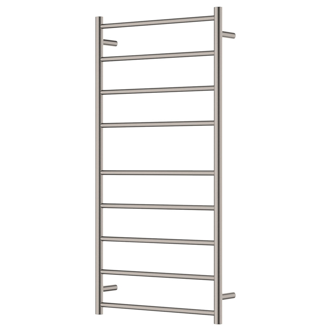 Fienza Isabella Heated Towel Rail 60120 Brushed Nickel 9 Bars 600 X 1200 X 122Mm