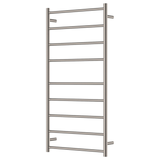 Fienza Isabella Heated Towel Rail 60120 Brushed Nickel 9 Bars 600 X 1200 X 122Mm