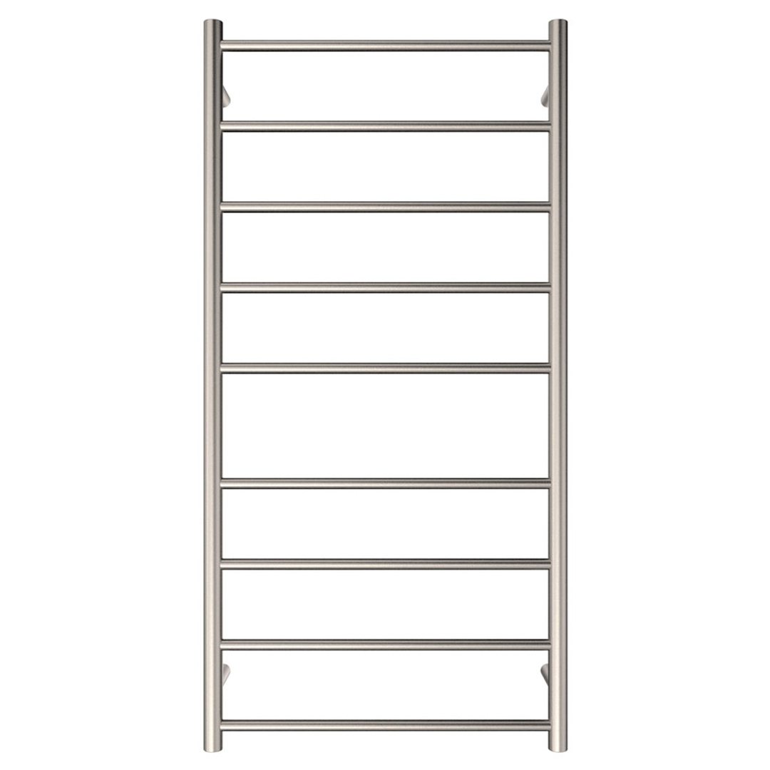 Fienza Isabella Heated Towel Rail 60120 Brushed Nickel 9 Bars 600 X 1200 X 122Mm