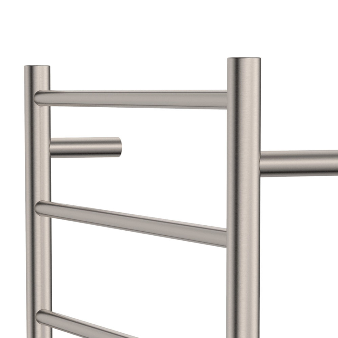 Fienza Isabella Heated Towel Rail 60120 Brushed Nickel 9 Bars 600 X 1200 X 122Mm