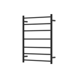 Fienza Isabella Heated Towel Rail 6080 Matte Black 7 Bars 600 X 800 X 122Mm
