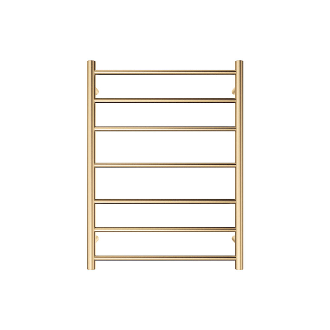 Fienza Isabella Heated Towel Rail 6080 Urban Brass 7 Bars 600 X 800 X 122Mm
