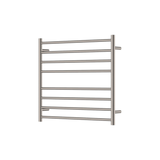 Fienza Isabella Heated Towel Rail 7570 Brushed Nickel 8 Bars 750 X 700 X 122Mm