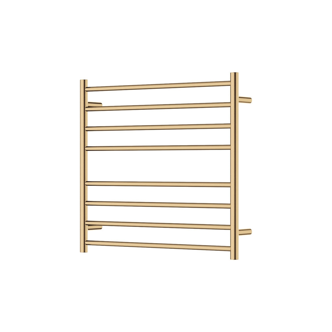Fienza Isabella Heated Towel Rail 7570 Urban Brass 8 Bars 750 X 700 X 122Mm