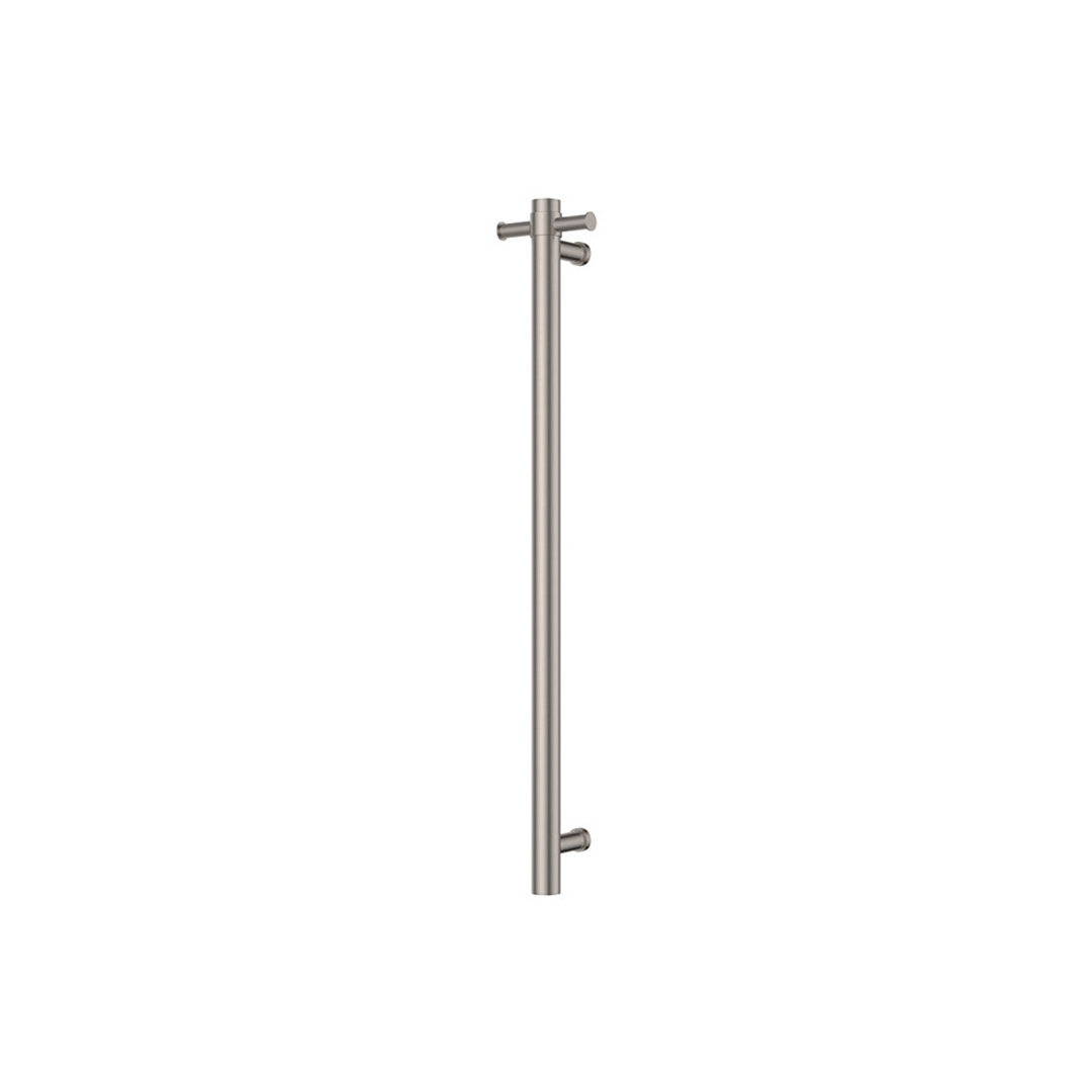 Isabella Vertical Heated Fienza Towel Rail 100 X 900mm Brushed Nickel