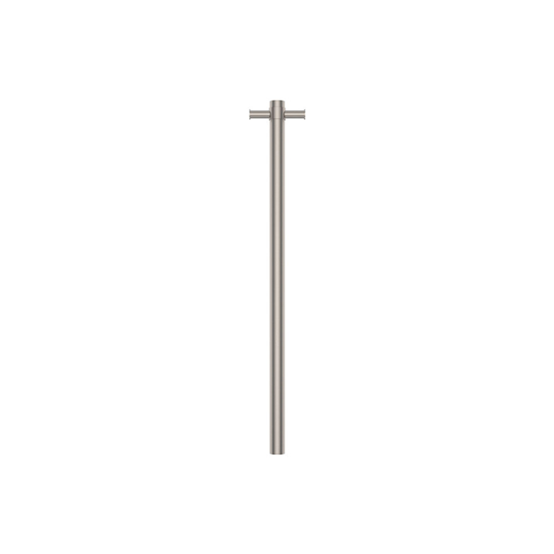 Isabella Vertical Heated Fienza Towel Rail 100 X 900mm Brushed Nickel