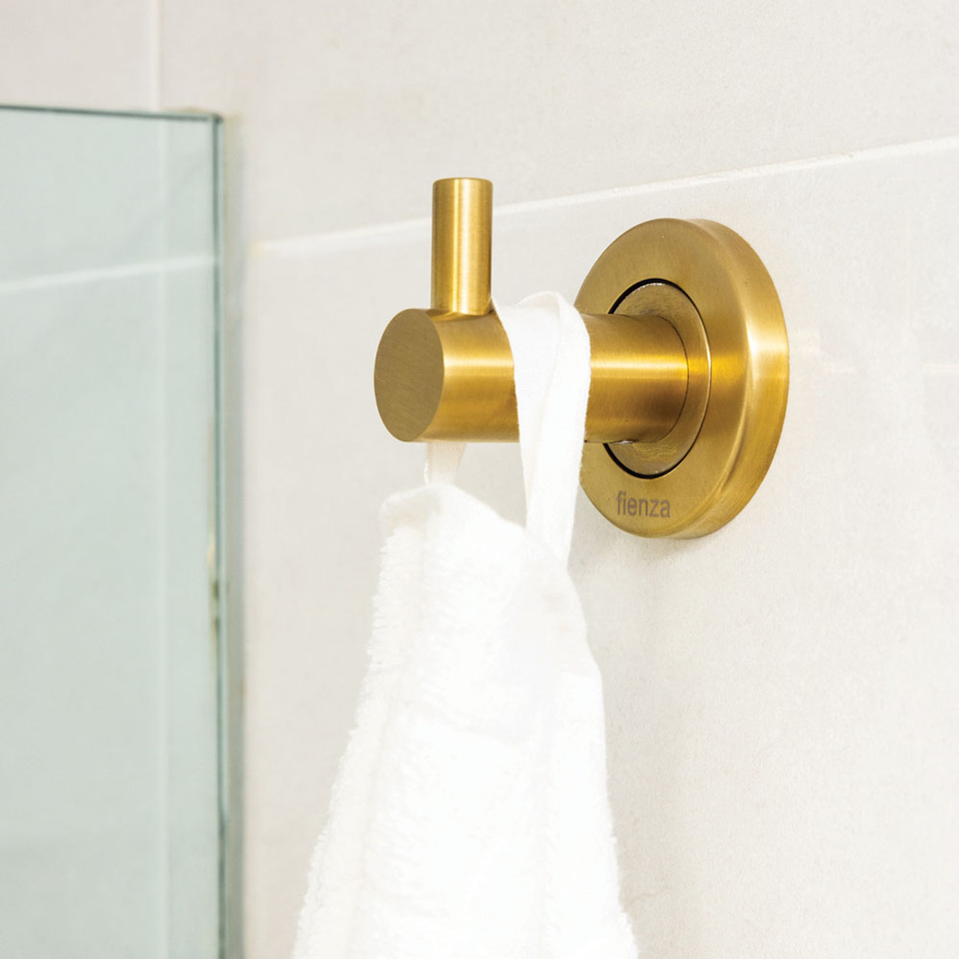 Fienza Kaya Single Robe Hook - Urban Brass