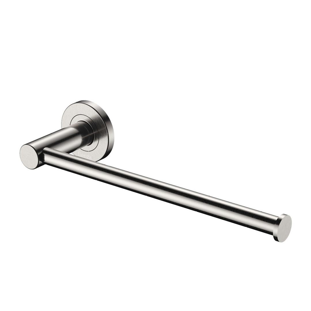 Fienza Kaya Dual Purpose Towel Rail/Toilet Roll Holder - Brushed Nickel