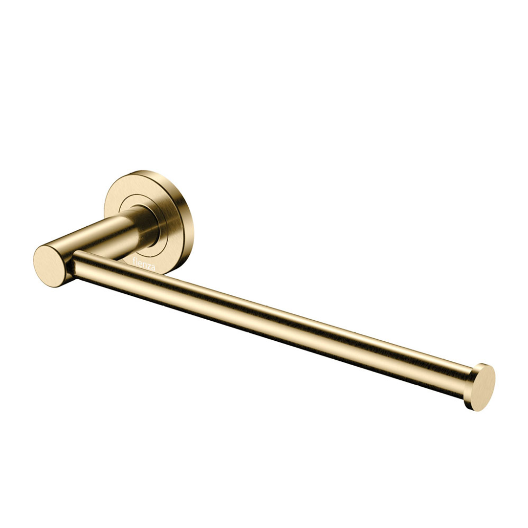 Fienza Kaya Dual Purpose Towel Rail/Toilet Roll Holder - Urban Brass