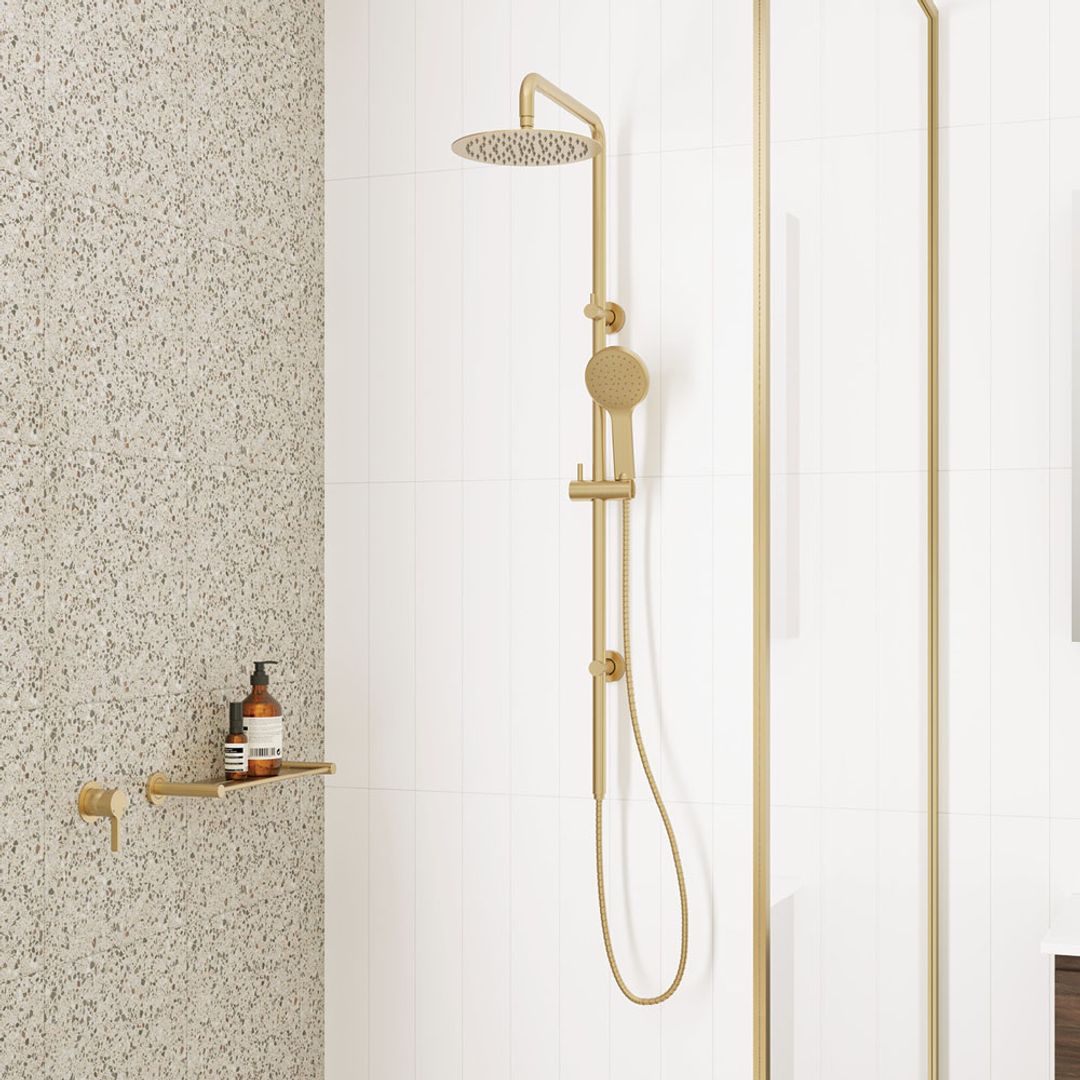 Fienza Kaya Shower Shelf - Urban Brass