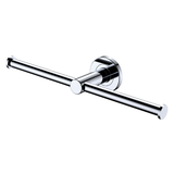 Kaya Double Fienza Toilet Roll Fienza Holder - Chrome