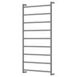 Fienza Kaya Round Heated Towel Rail 9 Bars 600 X 1200 X 100mm - Gunmetal