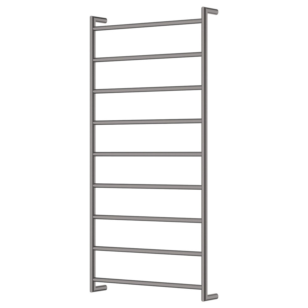 Fienza Kaya Round Heated Towel Rail 9 Bars 600 X 1200 X 100mm - Gunmetal