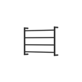 Fienza Kaya Round Heated Towel Rail 4 Bars 600 X 450 X 100mm - Matt Black