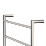 Fienza Kaya Round Heated Towel Rail 6080 6 Bars 600X800X100mm - Brushed Nickel