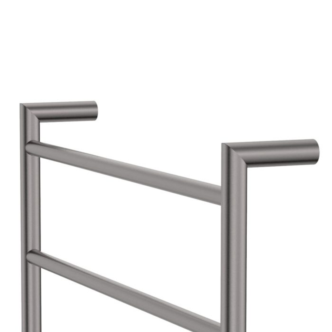 Fienza Kaya Round Heated Towel Rail 6 Bars 600 X 800 X 100mm - Gunmetal