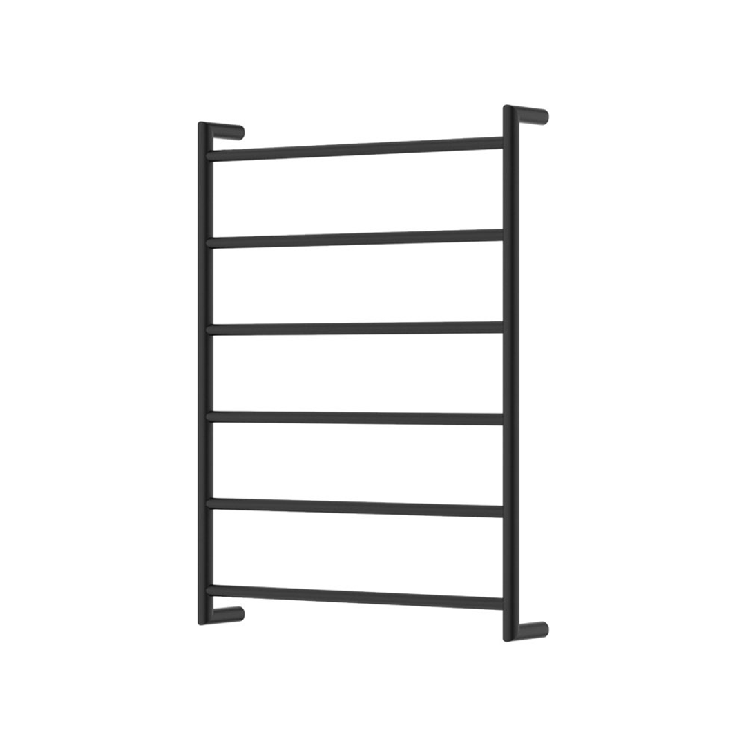 Fienza Kaya Round Heated Towel Rail 6080 6 Bars 600X800X100mm - Matte Black