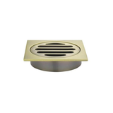 Meir Square Floor Grate Shower Drain 80Mm Outlet - Tiger Bronze