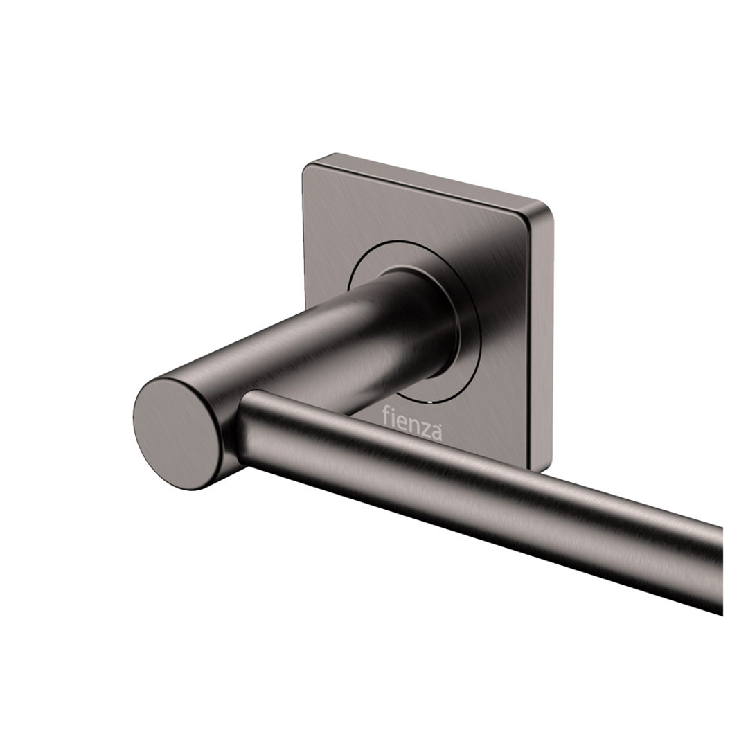 Fienza Sansa Single Towel Rail 900Mm Gun Metal 83201Gm
