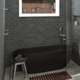Fienza Sansa Single Towel Rail 900Mm Gun Metal 83201Gm