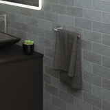 Fienza Sansa Dual Purpose Towel Rail Roll Holder Gun Metal 83205Gm