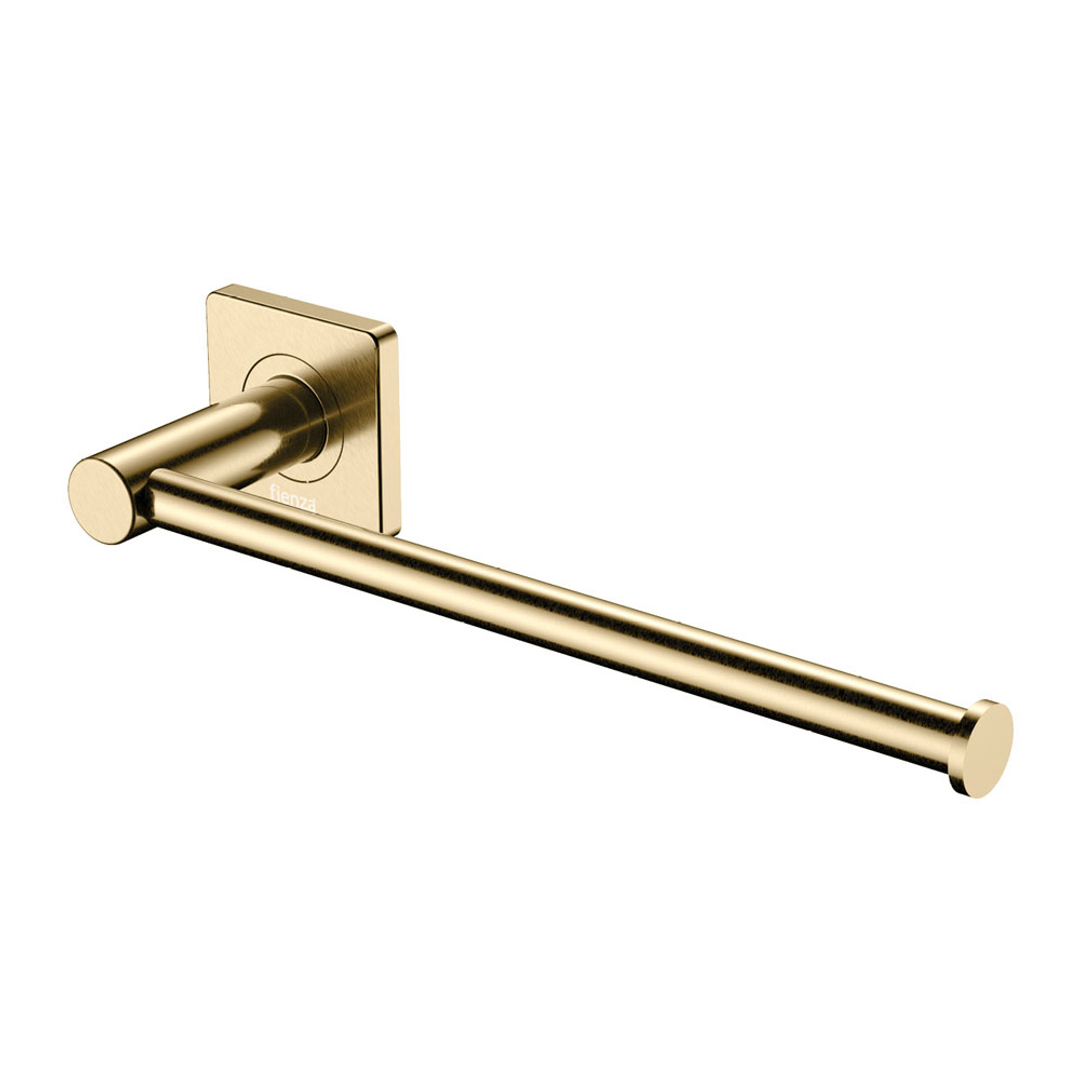Fienza Sansa Dual Purpose Towel Rail Roll Holder Urban Brass 83205Ub