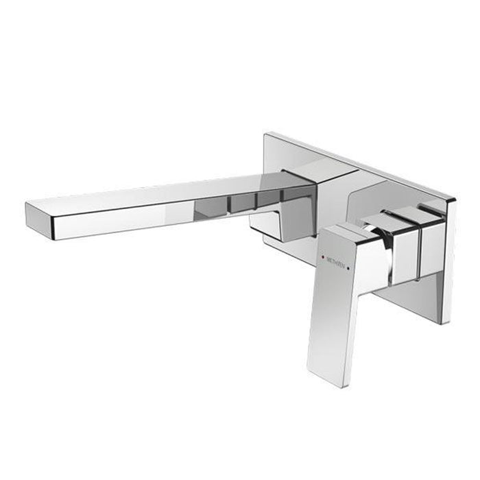Methven Blaze Plate Mount Wall Basin Mixer With 200mm Spout-Chrome