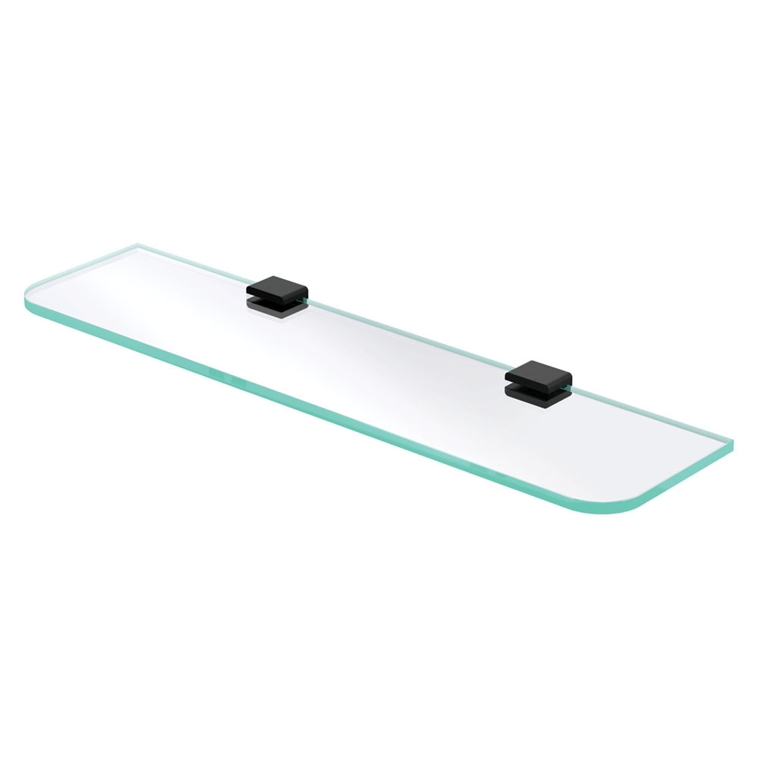 Fienza Tono Glass Shelf 500Mm Matte Black