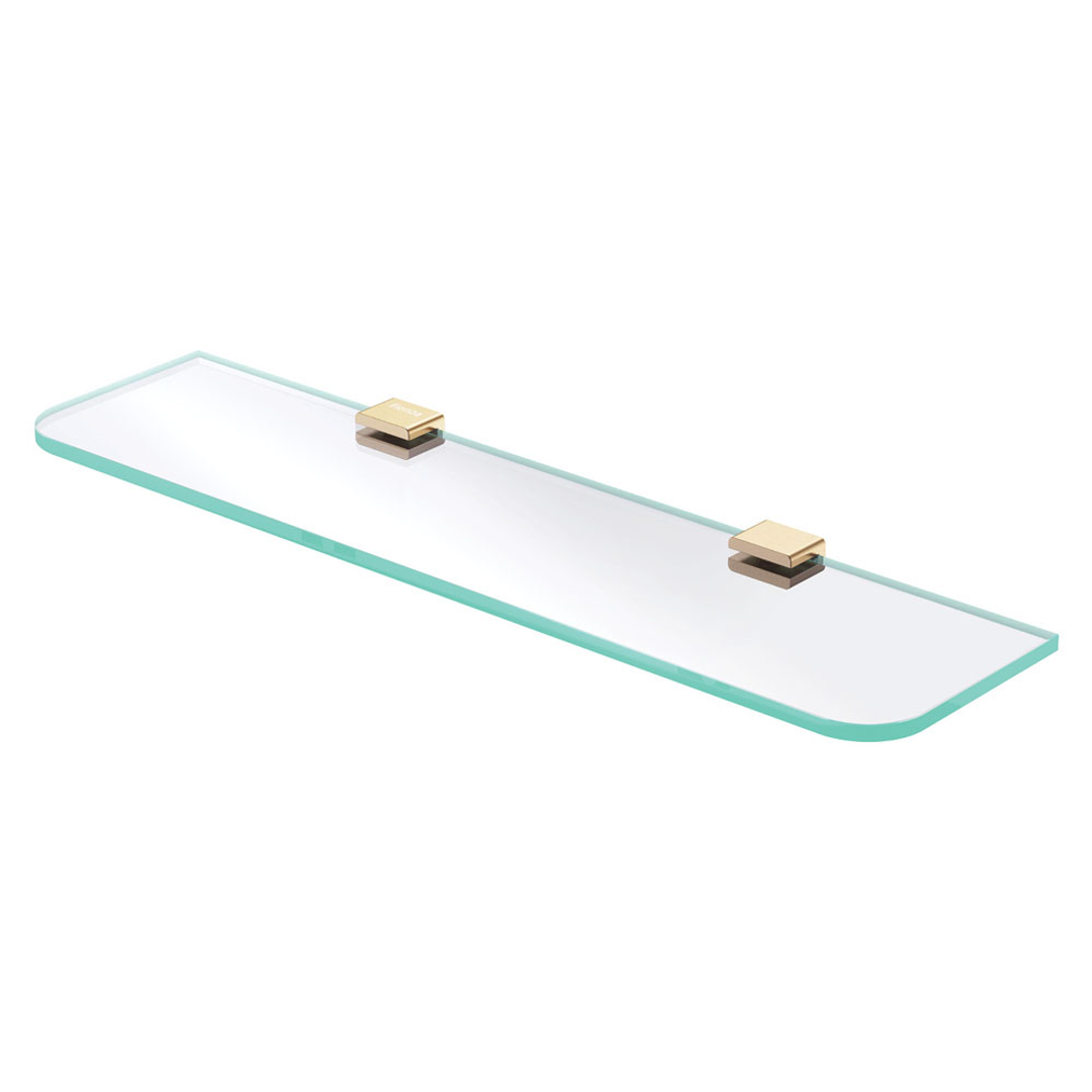 Fienza Tono Glass Shelf 500Mm Urban Brass