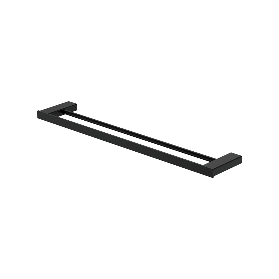 Fienza Tono 610Mm Double Towel Rail - Matte Black