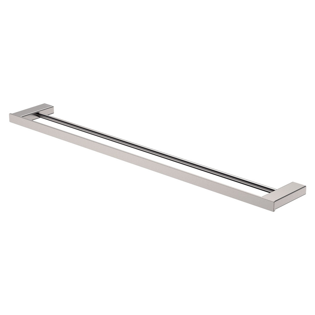 Fienza Tono 810Mm Double Towel Rail Brushed Nickel