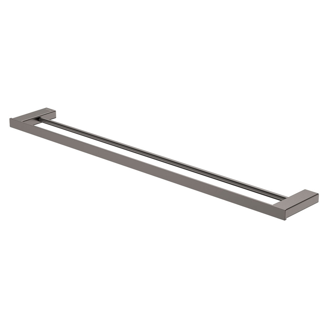 Fienza Tono 810Mm Double Towel Rail - Gun Metal
