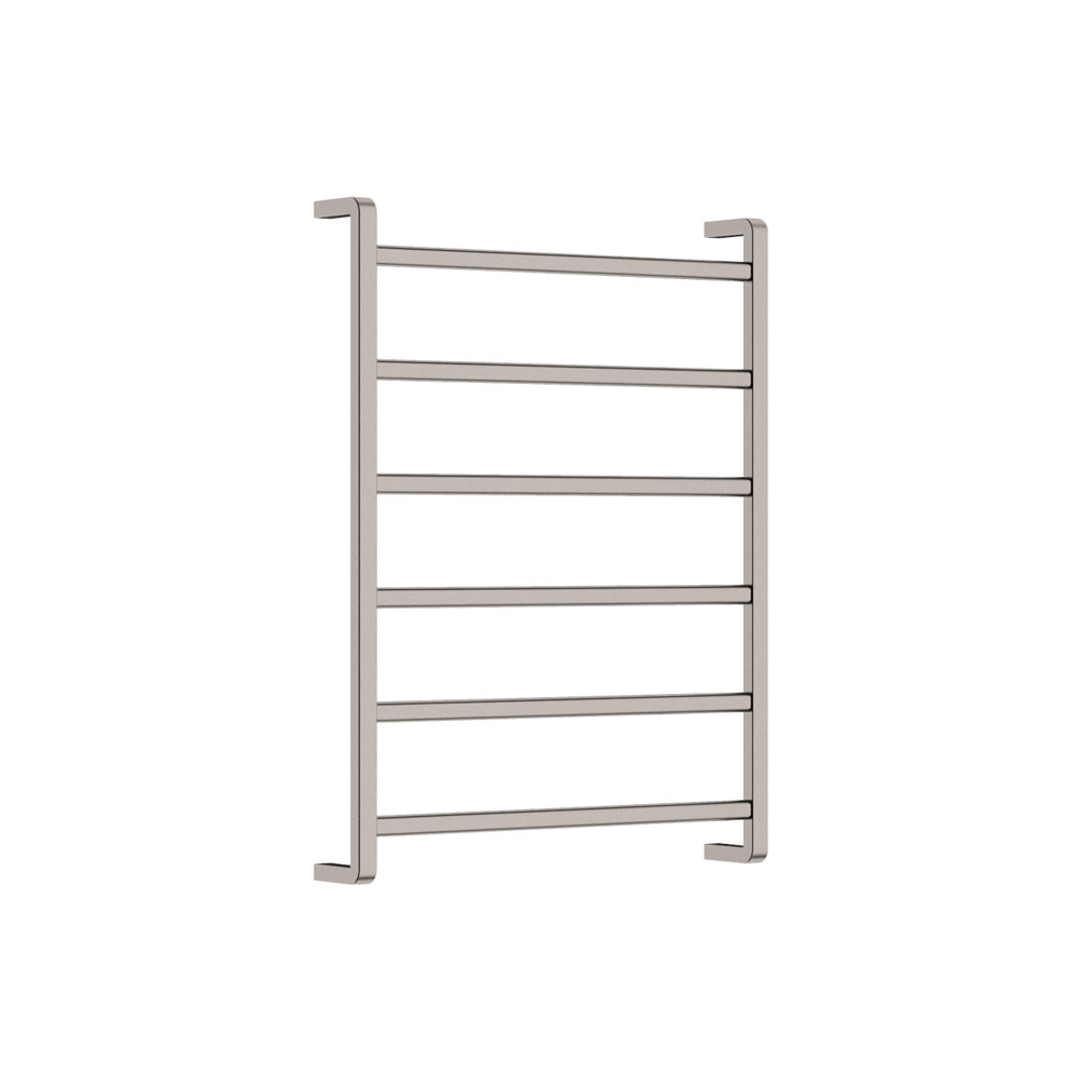 Fienza Tono Heated Towel Rail 6080 - Brushed Nickel (6 Bars) 600X800X100Mm