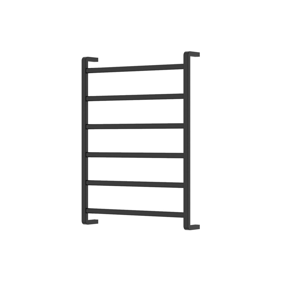 Fienza Tono Heated Towel Rail 6080 - Matte Black (6 Bars) 600X800X100Mm