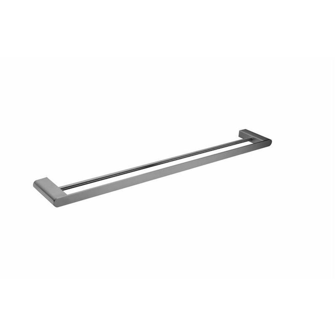 Nero Bianca Double Towel Rail 800Mm - Gunmetal