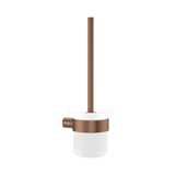 Fienza Empire Slim Toilet Brush And Glass Holder Ss304 - Brushed Copper