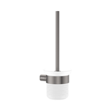 Fienza Empire Slim Toilet Brush And Glass Holder Ss304 - Gunmetal