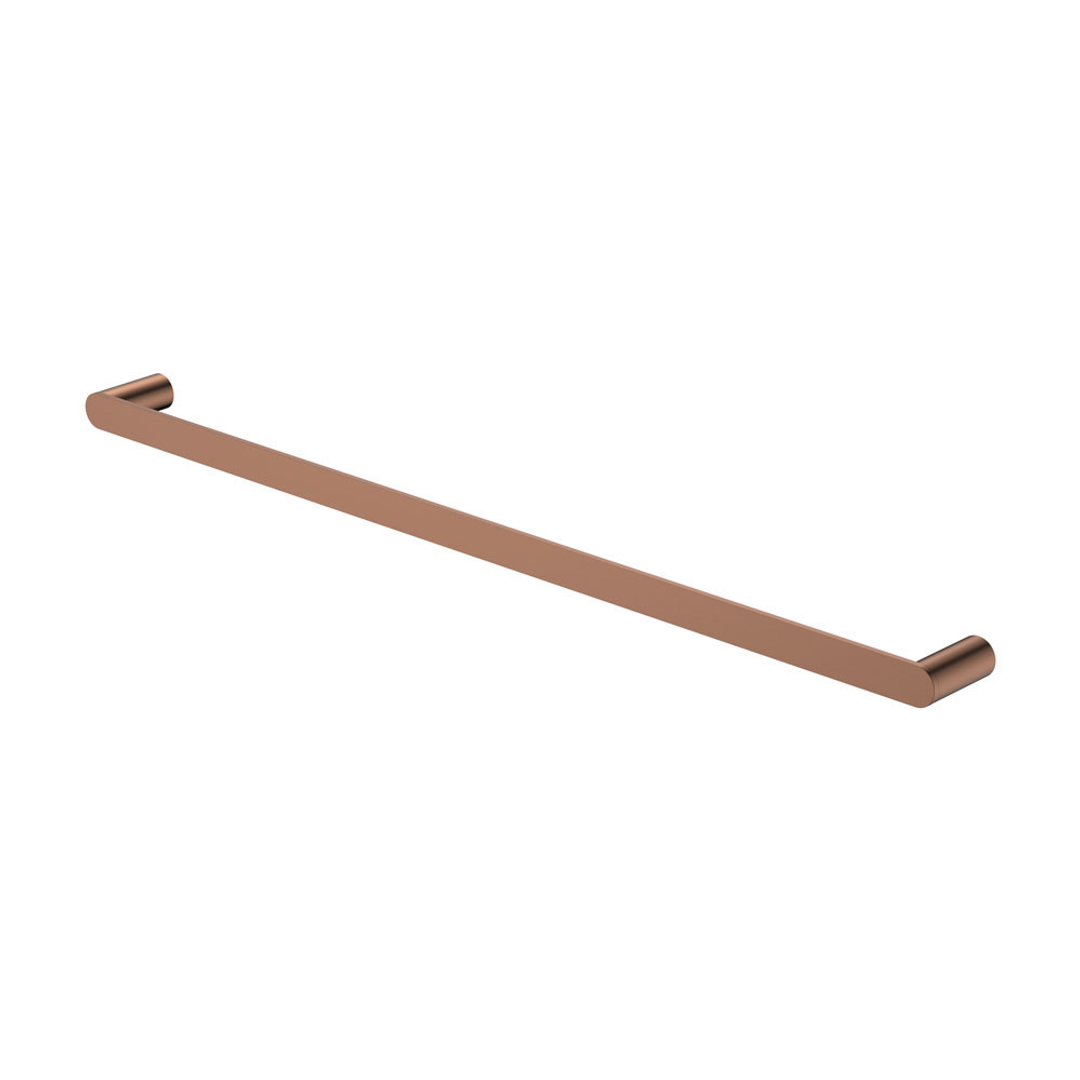 Fienza Empire Slim Single Towel Rail 800mm Ss304 - Brushed Copper