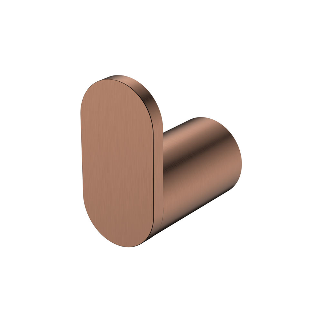 Fienza Empire Slim Single Robe Hook Ss304 - Brushed Copper