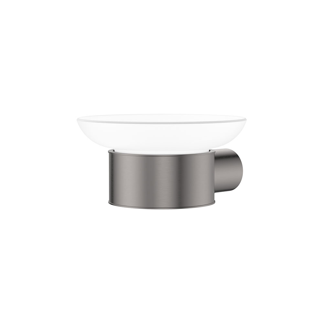 Fienza Empire Slim Soap Holder Glass Dish Ss304 - Gunmetal