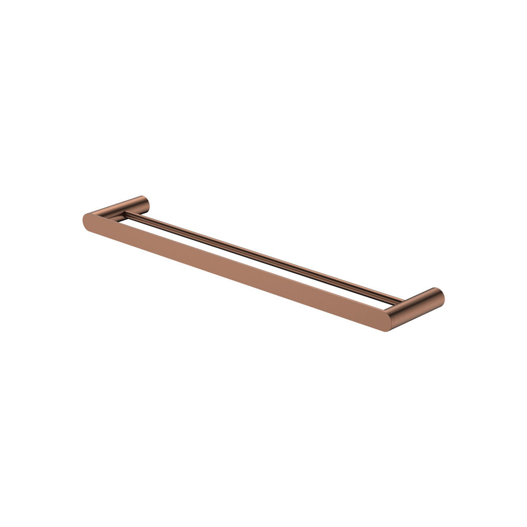Fienza Empire Slim Double Towel Rail 600mm Ss304 - Brushed Copper