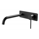 Wall Basin Phoenix Vivid Slimline Mixer Set 230mm - Matte Black