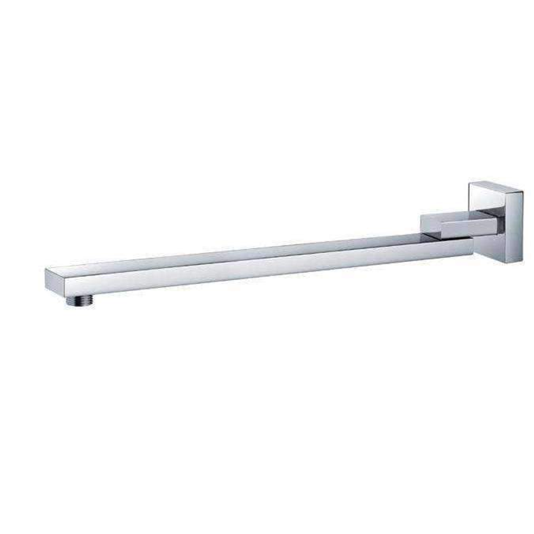 Aspire Unity Shower Wall Arm Swivel Square - Chrome