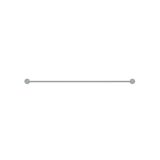 Meir Round Single Towel Rail 900Mm - Polished Chrome