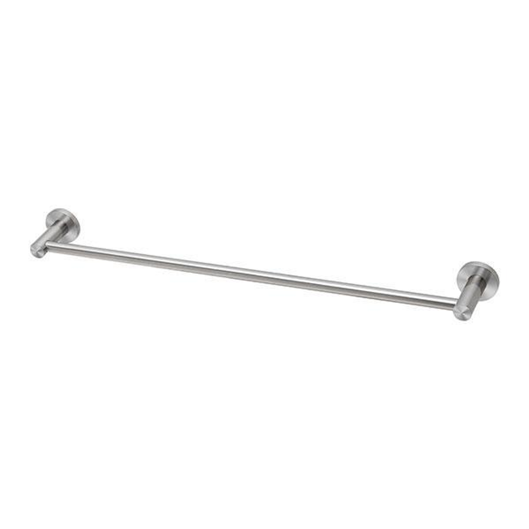 Phoenix Radii Ss 316 Single Towel Rail Round Plate 600Mm Stainless Steel