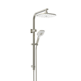 Greens Corban Twin Rail Shower - Brushed Nickel
